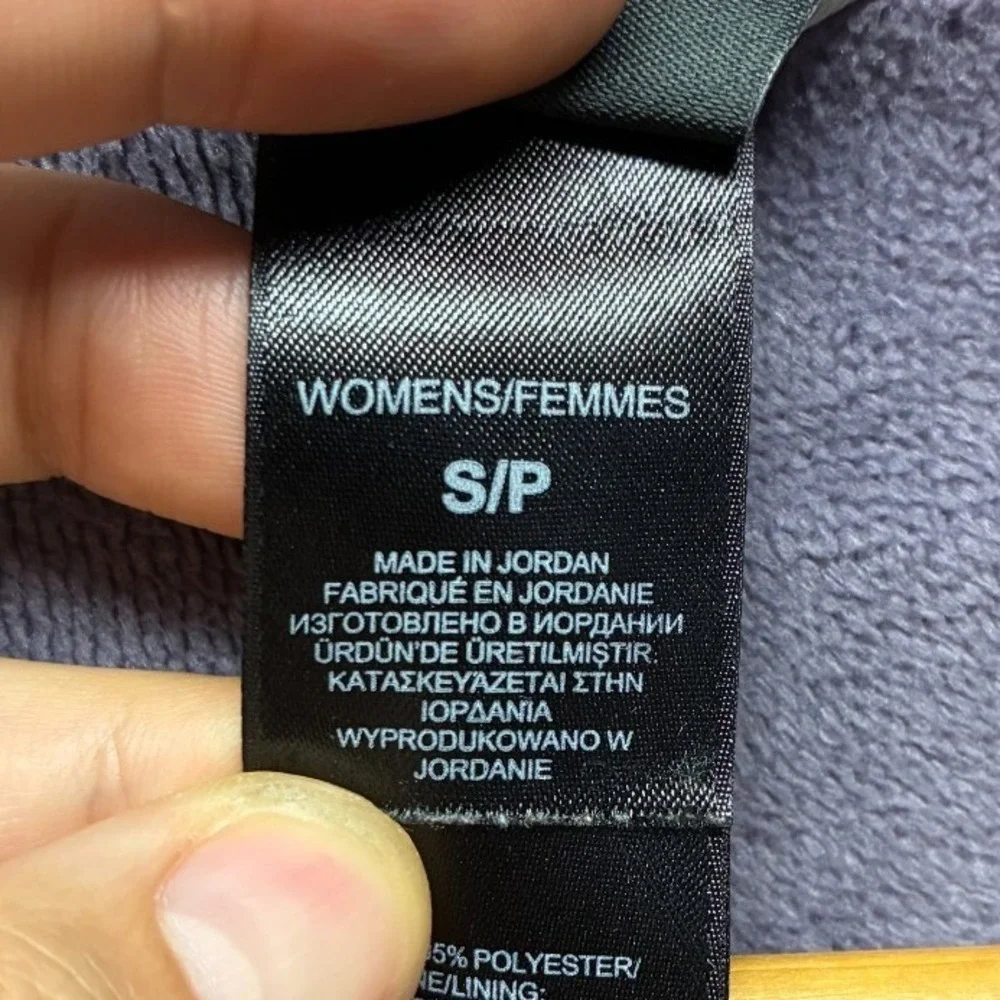 The North Face Full Zip Fleece Jacket Womens S Purple Outdoor Warm Outdoor